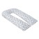 Pregnant pillow U-shaped, size 35 × 340 cm, gray mouse
