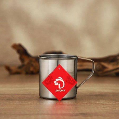 Stainless steel mug of the India, 330 ml, d = 7.8 cm-4