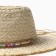 Women's Summer Hat with beads Minaku centered ash, size 56-58