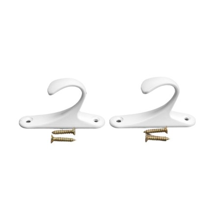 Hook for curtains KS101 CAPPIO, one -rod, white color, 2 pcs-3