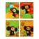 Notebook of 12 sheets in the cage of the multi-gun "Cheburashka", cover coated cardboard, an offset unit, 70 g/m2