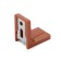 Furniture corner of the tundra, with a decorative pad, 26x26 mm, brown