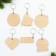 Wooden keychain "New Year", a mix of 6 pieces