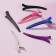 Hair clamps, with silicone tape, set - 6 pcs, 11 cm, color mix