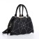 Youth bag with zipper, black color