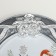 Photo frame plastic 15x20 cm "Oval with silver roses" gray 23x18x1.5 cm