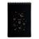 A5 sketchbook, 30 black sheets on the crest, "planets", solid substrate, density 110 gr., Mix