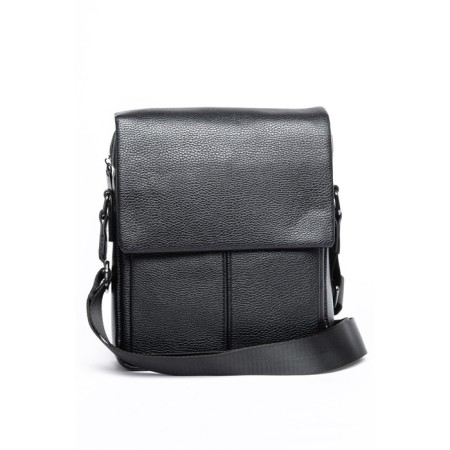 Bag Cross-Body Men, Eco-leather, De-Gosa Black, 21x9x26 cm