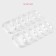 A set of rings for curtains in the bathroom, plastic, 12 pcs, transparent