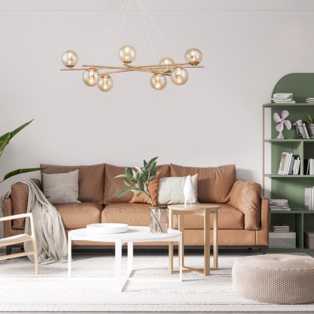 Suspended lamp 8x40W E14, size 89x56x96 cm-4