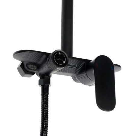 The shower system Zein Z3894, pouring in the case, upper watering can D = 23 cm, manual 11.5 cm, black-13