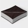Organizer for storing linen Villy, 24 cells, 35 × 30 × 10 cm, white-brown color