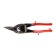 Scissors for metal scrap, plastic handles, right cut, 250 mm
