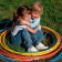 Hoop, diameter 60 cm, yellow color