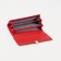 Women's wallet on magnet, red color