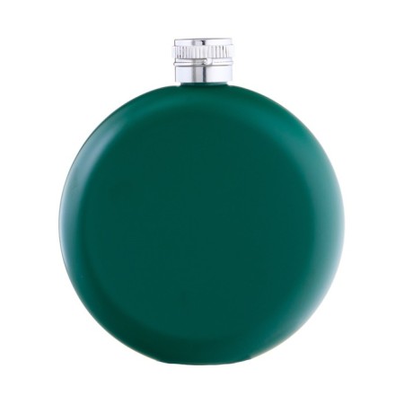 Alcohol flask, stainless steel, round, gift, army, 150 ml-1