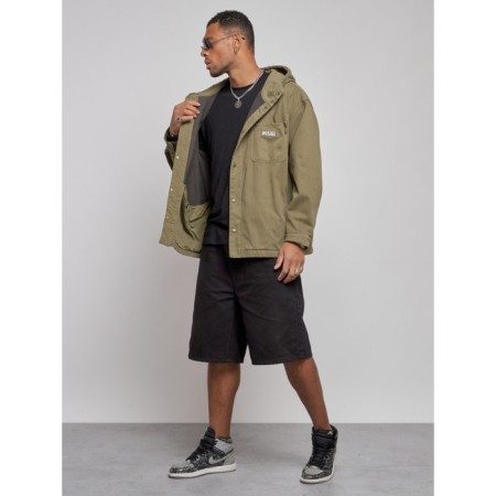 Jeaning jacket men's, size 52, khaki color-1