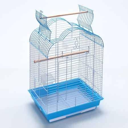 BD-3/1O bird, the opening roof, 47.5 x 37 x 70 cm, blue (packing 6 pcs)-3