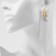 Earrings with the removable element "Transformer" Moon, color gold with silver