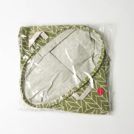 Basket Winness Textile shares "Zigzag", 35 × 35 × 60 cm, green color-8