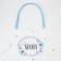 Apron "Ethel" forget -me -not 60*70 cm, 100% cotton, sarzha 190 g/m2