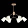 Ceiling EVOLUCE lamp. Sle155902-06. Mario. 6x40 watts, E14, 69x69x52 cm, golden color