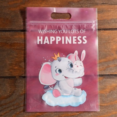 Gift package, with zip-lock fastener, 15 x 22 cm, mix-5