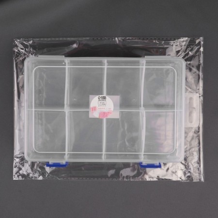 Organizer for needlework, with a suspension, with removable cells, 8 departments, 20 × 13.5 × 4.5 cm, the color is transparent-5