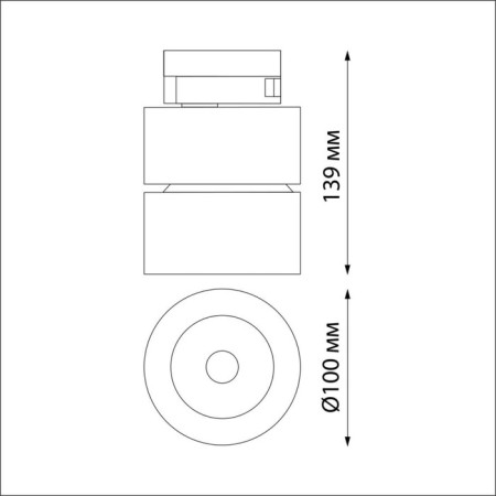 TRUKOL LOMK GRODA, 1x25W LED, 4000K, 2200LM, 1-F, black color Black-1