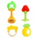 A set of rattles with a teether's teeth “Fruitics. Apple ", 4 pcs