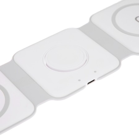 Wireless charger 3 in 1 A07, 15 W, support magsafe, folding, white-8