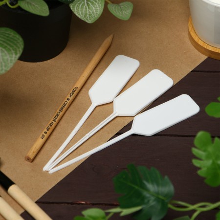 Garden signs for marking, 15 cm, with a pencil, set 20 pcs., Plastic-4