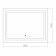 Mirror with Doratiz LED backlight "Adele", 800x600 mm, heating, clock, sensory switch, dimmer