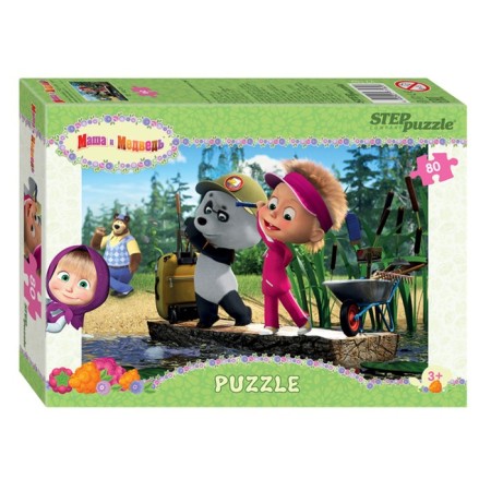 Puzzle "Masha and the Bear - 2", 80 elements, mix-2