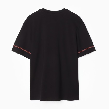 Women's T-shirt with red edging Basic Line Black Color Black, Rr. 52-8