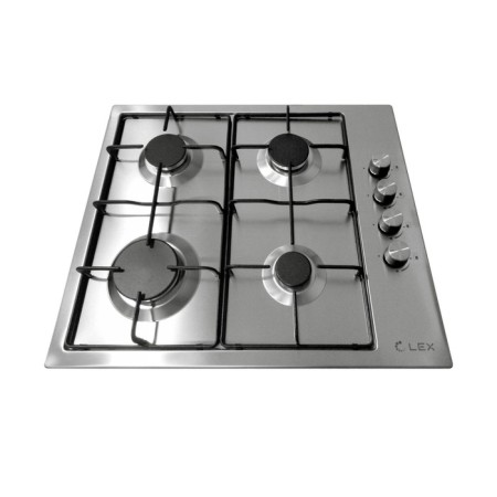 The hob Lex GVS 644-1 IX, gas, 4 burners, silver-2