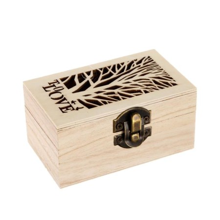 Casket wood for painting to love 6x10x5 cm-5