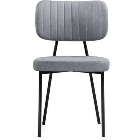 Stol on the metal frame VAKAO Metal/fabric, black/gray 46x50x83 cm-1
