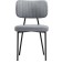 Stol on the metal frame VAKAO Metal/fabric, black/gray 46x50x83 cm
