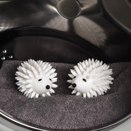 Balls for washing the linen “Hedgehogs”, 2 pcs, white color-1