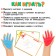 Developing set "drawing with your palms"