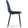 Capri Metal/Velvet, Black/Blue 45x51x86 cm stool