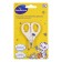 Baby manicure scissors with a protective cap