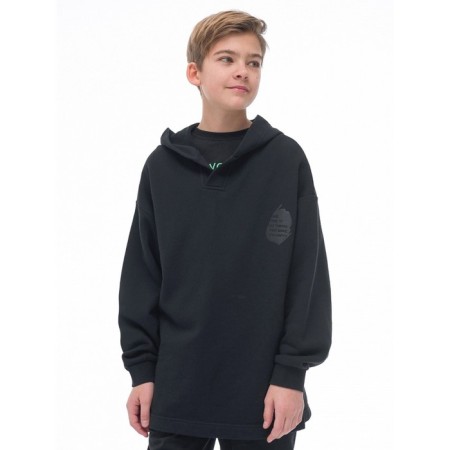 Sweatshirt for boys, height 116 cm, black color-1