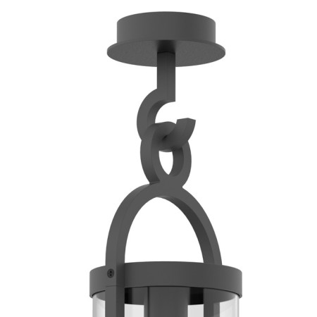 Street lamp Mantra Maya, E27, 1x20W, 175x145x445 mm, dark gray color-2