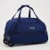 Road bag on wheels, lightning department, outer pocket, blue color