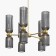 Suspension lamp Maytoni Mod302PL-10GR, E14, 10x40 W, 590x590x850 mm, gold