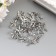 Decor for creativity Metal "Airplane" silver 1.8x1.2 cm