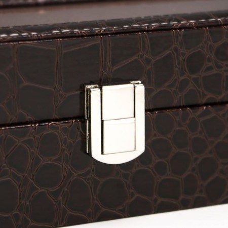 Casket to the leatherette to the clock 6 "Chocolate" 9x31x10 cm-4