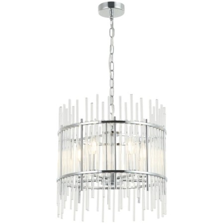 Suspended chandelier SIA 5XE14 40W, size 40x40x46-150 cm, color chromium